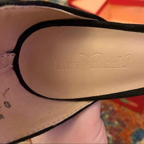 Black Suede Open Toe Heels - Picture 8 of 8